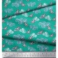 thumbnail image 3 of Soimoi Rayon Fabric Clouds & Bullfinch Bird Print Fabric by Yard 56 Inch Wide, 3 of 3