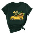 thumbnail image 2 of RKSTN Hauts Grande Taille pour Femmes 2024 Mode d'Été Col Rond T-shirt à Manches Courtes Décontracté Ample Blouse Imprimée Graphique de Voiture de Pâques Hauts, 2 of 4