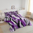 thumbnail image 3 of Erosebridal Geometric Stripe Bedding Sets Full with Comforter,Abstract Artwork Duvet Insert,Geometry Lines Decor,Reversible,Ultra Soft,3pcs, 3 of 7