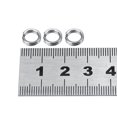 thumbnail image 1 of Sonew 50pcs/100pcs 7 Sizes Stainless Steel Fishing Tackle Bait Double Circle  Split Ring Connector ,snap split ring, double circle split ring, 1 of 2