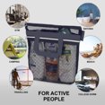 thumbnail image 4 of Waterproof Nylon Foldable Mesh Organizer: Transparent Travel Toiletry Bag for Shower, Makeup & Beach - Lightweight Portable Storage Pouch with See-Through Design for Easy Access & Space-Saving (White), 4 of 6