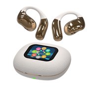 C Beige Ai Translator Earbuds With Compact Charging Case And 80Mah Battery For Longevity