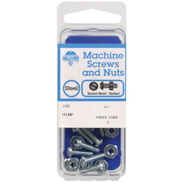Vis de Machine, Tête Ronde Combo, Zincées, 8-32 x 3/4 Po., 10-Pk. 7668