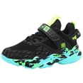 thumbnail image 1 of Splozh Espadrilles Garçons Filles Chaussures Enfants Chaussures Garçons Chaussures Confortables Semelle Souple Chaussures de Sport Décontractées Chaussures de Sport à la Mode Vert Foncé, 9,5-10 Ans, 1 of 5