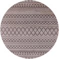 thumbnail image 1 of Ahgly Company Indoor Round Mid-Century Modern Puce Purple Oriental Area Rugs, 6' Round, 1 of 6