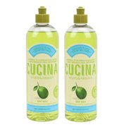 Fruits & Passion Cucina Concentrated Biodegradable Liquid Dish Soap Detergent 16.9 Ounces-2 Pack