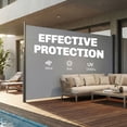 thumbnail image 4 of Outsunny Retractable Side Awning, 165" x 73" Outdoor Privacy Screen, Grey, 4 of 10
