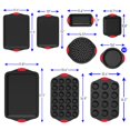 thumbnail image 2 of NutriChef Kitchen Deluxe Oven Non Stick Gray Carbon Steel 10 Piece Bakeware Set, 2 of 7