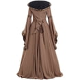 thumbnail image 2 of Robes Grande Taille pour Femmes Robe Victorienne pour Femmes Robes de Bal des Années 1800 Robe Renaissance Médiévale à Lacets Longueur au Sol Robes d'Halloween Femmes Robes de Fée, 2 of 4