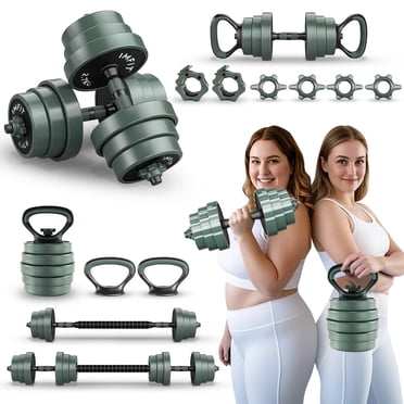 IMFIT AIO Weight Adjustable Dumbbells (1.65 to 30 lbs) | Dumbbells, Barbells, Kettlebells, Push-Up Bars, Weight Plates for Full-Body Workout | Premium Weight set for Home Gym Fitness