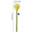 thumbnail image 2 of Colorful Sun Flower Ice Cream Dessert Stirring Borosilicate Transparent Glass Long Handle Cute, 2 of 2