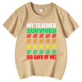 thumbnail image 4 of Hauts pour Filles Décontractés Imprimés Col Rond Manches Courtes pour Filles - et T-Shirts Confortables pour un Usage Quotidien, 4 of 6