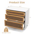 thumbnail image 3 of Costway Commode en Rotin à 3 Tiroirs Armoire Moderne Coffre Rangement Salon Entrée, 3 of 10