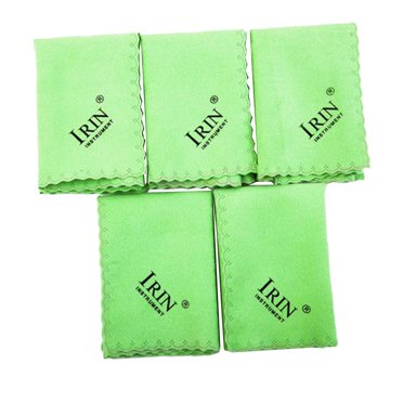 Tachiuwa 5 Pcs Professional Guitar / Piano Cleaner Cleaning Small Cloth Towel Green