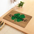 thumbnail image 4 of Welcome Mats for Front Door,St. Patricks Day Door Mat - Front Door Mat - Bath Rug Super Absorbent Dry - Rubber Backing Non Slip Washable Bathroom Floor Mats -Green 16X24 In, 4 of 8