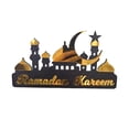 thumbnail image 1 of Lipstore Ramadan Kareem Calendar Desktop Decoration Lightweight Mosque and Moon Shape Golden Small, 1 of 8