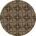 thumbnail image 1 of Ahgly Company Tapis d'Intérieur Lavables en Machine, Ronds, Transitionnels, Peru, Bruns, Ronds de 8', 1 of 7