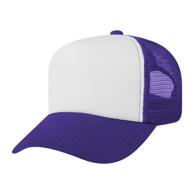 TOPTIE Adult 5 Panel Trucker Hat Foam Front Mesh Back Baseball Cap