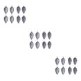 thumbnail image 4 of Decodeary 8pack/lot Thoughtful Presents Plastic Pine Cone Decorations For Christmas Tree ABS Plastic Pine Tree Hanging Dark Grey 3Set, 4 of 6