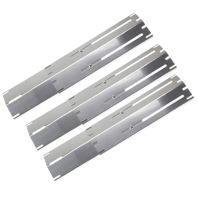Transemion Bar Heat Plate Replacement Part Made Of Stainless Iron Provides Extended Heat Tent Burner Cover Deflector Silver 4 Pieces 11.75 inch
