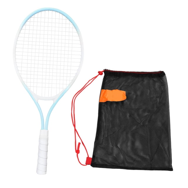 Lipstore Kids Tennis Racket 21 inch Child Racquet Iron Alloy Frame High Strength Strings Professional for Training Garden Recreational Blue