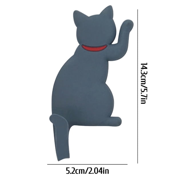Pompotops Strong Magnetic Hook Japanese Creative Cartoon Cat Tail Refrigerator Stick Hook Clearance