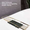 thumbnail image 3 of Expandable Bathtub Tray, Metal Marble Bathtub Caddy Tray, Bathtub Rack Shelf, Bathtub Rack Across Tub For Bathroom, 3 of 8