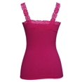 thumbnail image 2 of Womens Lace Trim Camisoles - Fuchsia, 2 of 2
