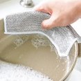 thumbnail image 3 of Wire Dishwashing Rag, Steel Wire Dish Towel Stain Rust Removal Double Side  for Household, 3 of 8