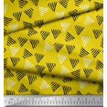 thumbnail image 3 of Soimoi Cotton Voile Fabric Triangle Block Print Fabric by Yard 56 Inch Wide, 3 of 3