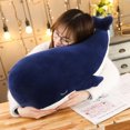 thumbnail image 2 of NETSENG Oreiller en Peluche Doux en Coton Duveté Simulation Grande Baleine Bleue Dauphin Poupée Jouet en Peluche (25CM), 2 of 5