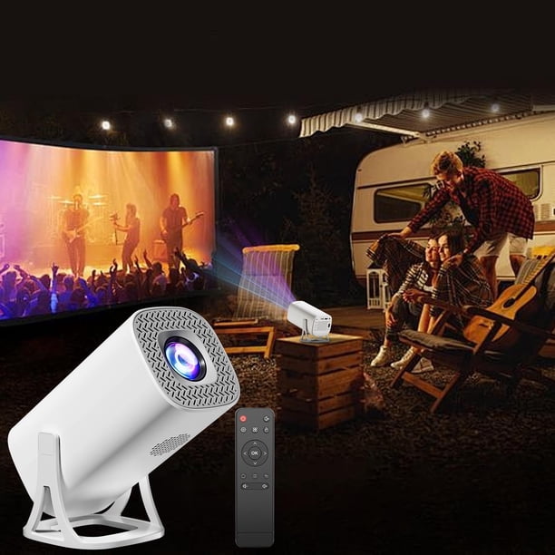 Dvkptbk Projector 4K HD Home Bedroom Wall Projection 3DHome Cinema