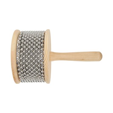 Portable Cabasa,Wooden Cabasa Steel Ball Hand Cranked Cabasa Children Percussion Toy Sleek Aesthetic