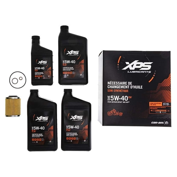 BRP XPS Can-Am Ryker 4T 5W-40 Full Synthetic Blend Oil Change Kit Rotax 900 CC engine, 9779491
