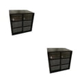 thumbnail image 2 of Decodeary Plastic Jiugongge Storage Drawer - Meticulous Workmanship And Fashionable Multi Grid Storage black Six Palaces Grid 2Set, 2 of 6