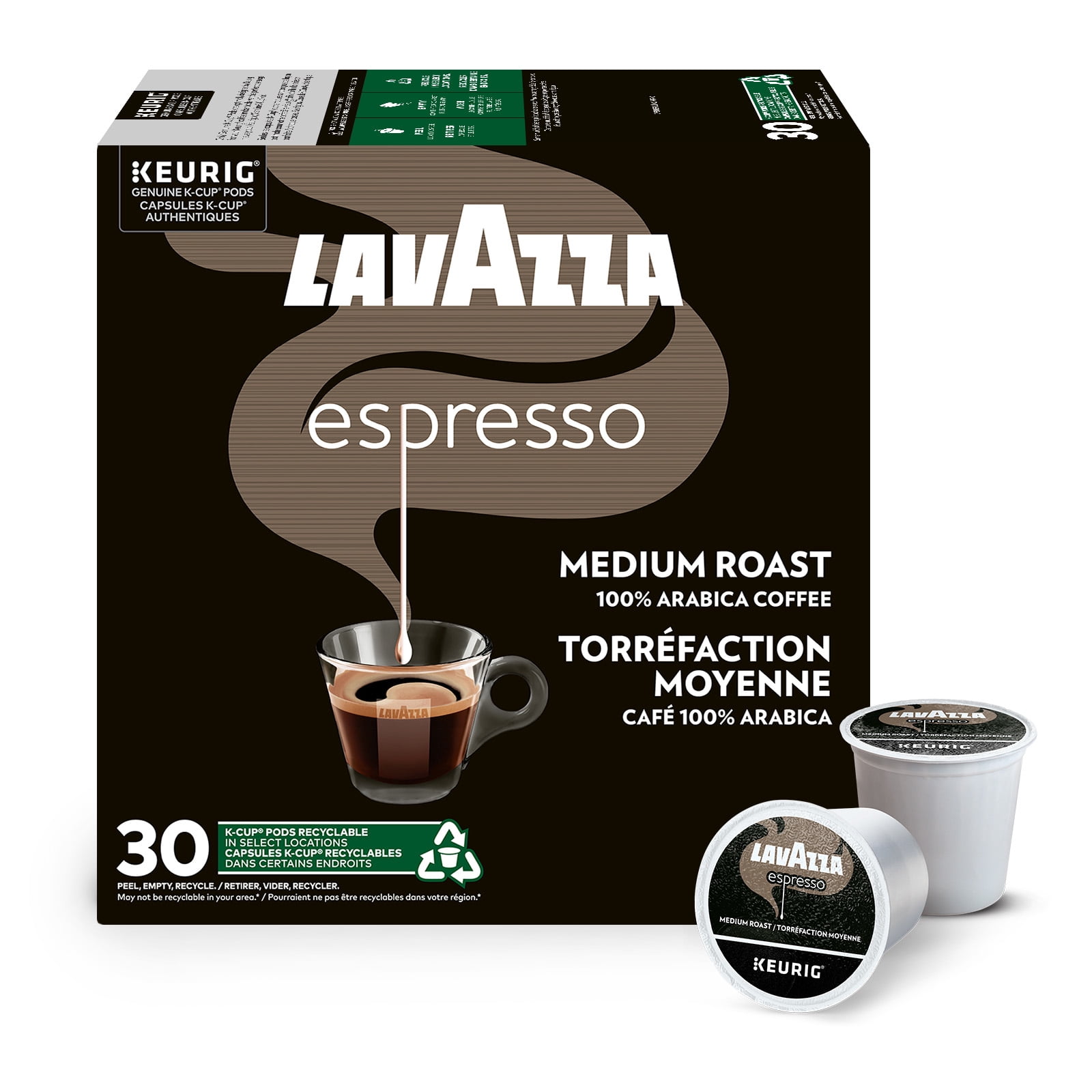 Lavazza Espressso, Medium Roast, K-Cup Coffee Pods, 30 pods