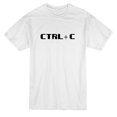 thumbnail image 1 of Control C Graphic Quote Design T-shirt blanc pour homme, 1 of 1
