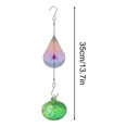 thumbnail image 2 of Wzzjkit Painted Hummingbird Shaped Feeder Wind Chime Outdoor Pendant Sunlight Refractor, 2 of 6