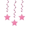 thumbnail image 1 of Hot Pink Hanging Swirl Decorations, 26", 3ct, 1 of 2