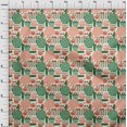 thumbnail image 4 of oneOone Velvet Orange Fabric Beach Fabric For Sewing Printed Craft Fabric By The Yard 58 Inch Wide, 4 of 4