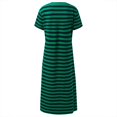 thumbnail image 5 of Kcodviy Robe Droite Évasée à Col en V pour Femmes, Robe Ample à Imprimé Rayé, Robe Midi Froncée, Robes pour Petites Femmes, Robes sous le Genou, Robes d'Été Maxi pour Femmes, 5 of 5