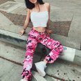 thumbnail image 4 of Xuniizn Camouflage Pants for Women, Multi Pockets Straight Leg Elastic Cuffs Cargo Sweatpants, Lightweight Breathable Soft Comfortable Workout Joggers, 4 of 6