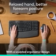 thumbnail image 3 of Logitech ERGO M575S Souris Trackball Ergonomique Sans Fil Pour PC/Mac, 3 of 9