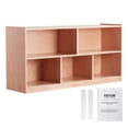 thumbnail image 1 of VEVOR Cubby Mobile Tray Storage Cabinet, 5-Compartment Cubby Storage Shelf, Cubby Storage Cabinet 2-shelf, Classroom Cubbies, 1 of 9