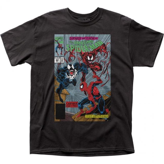 Spider-Man 810628-xlarge Spider-Man Venom Vs Carnage Comic Cover Part Two T-Shirt - Extra Large