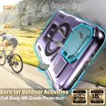 thumbnail image 3 of KOMI for iPhone 16 Pro Max MagSafe Case with Adjustable Metal Camera Lens Cover Stand with 1 Screen Protector,[Mil-Grade Protect] Rugged Heavy Duty Magnetic Case for iPhone 16 Pro Max 6.9" Purple, 3 of 5