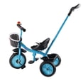 thumbnail image 2 of Bike Children Tricycle Balance Trike Folding Pedals Adjustable Push Handle Direction Control Toddler Bike, 2 of 8