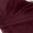 thumbnail image 5 of Timegard Plus Size Shorts for Women Wide Leg Elastic Waisted Drawstring Lace Ruffle Solid Color Casual Shorts, 5 of 5