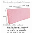 thumbnail image 4 of Stretch Bed Headboard Cover,Bubble Cotton Ssoft Fluffy Upholstered Head Board Cover Removable Universal Headboard Slipcover Dustproof Protector Cover for Bedroom Décor, 4 of 8