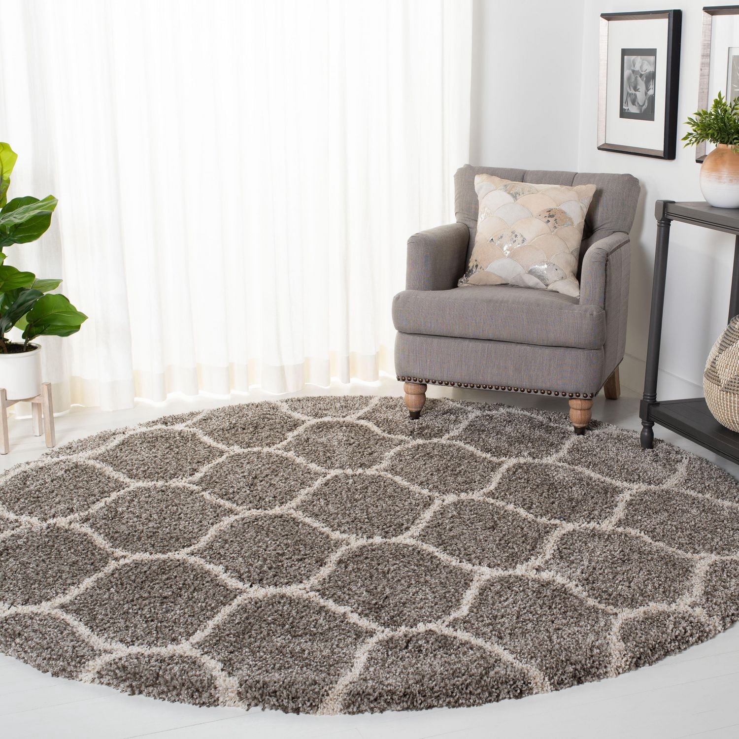 Safavieh Hudson Arline Tapis Géométrique Shag